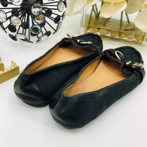 Coach Logo Flats Loafers - Picture 4 of 7